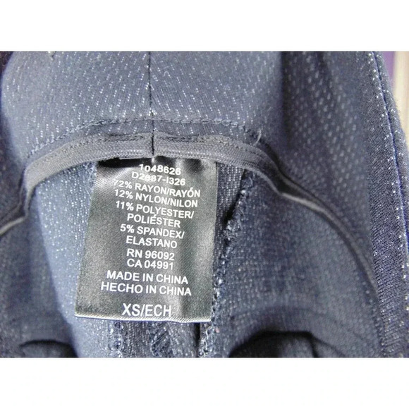 Hilary Radley Womens Leggings Black Stretch Pockets Pull On XS - Picture 5 of 6